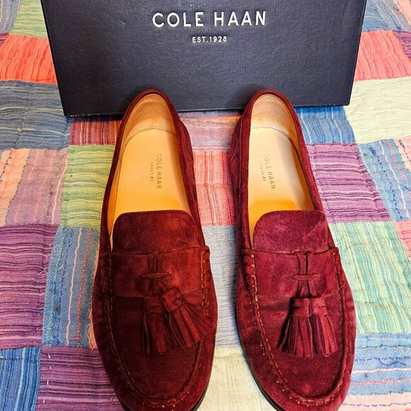 Cole Haan Shoes - Cole Haan Emmons Tassel Loafer Suede size 9